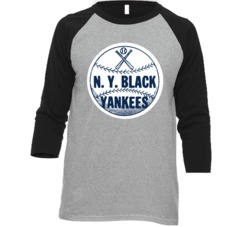 New York Black Yankees Negro League Team Raglan T Shirt