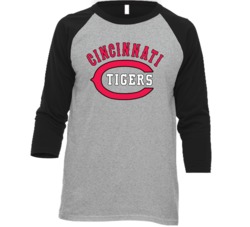 Cincinnati Tigers Negro League Team Raglan T Shirt