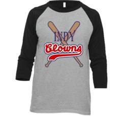 Indianapolis Clowns Negro League Team Raglan T Shirt