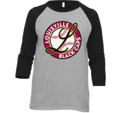 Louisville Black Caps Negro League Team Raglan T Shirt