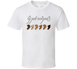 Lord Of The Rings Lotr Elf Elvish T Shirt