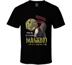 Mick Foley Mankind Hardcore Legend Wrestling T Shirt