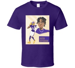 Justin Jefferson Cartoon Minnesota Football T Shirt