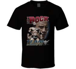 The Rock Team Bring It Wrestling Fan T Shirt