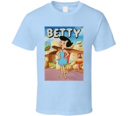 Betty Rubble The Flintstones Retro Tv Cartoon T Shirt