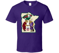 Minnesota Football Sports Logo Mash Up T Shirt