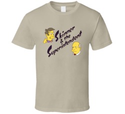 Skinner And The Superintendent The Simpsons Tv Series T Shirt