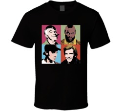 A Team Andy Warhol Hannibal Face Mr T Murdock T Shirt