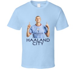 Haaland City Erling Haaland Man City Striker T Shirt