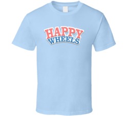 Happy Wheels Logo Video Game T Shirt