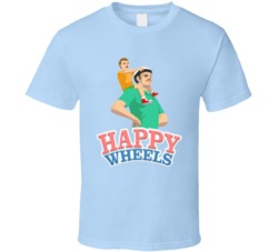 Happy Wheels Video Game Player T Shirt