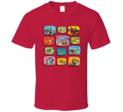Flintstones Space Ghost Hanna-barbera 80s Cartoons T Shirt