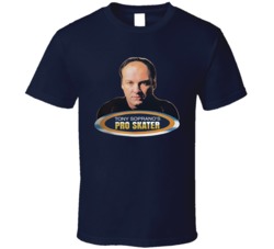 Tony Soprano's Pro Skater Video Game Tv Series Mashup T Shirt