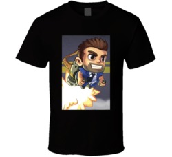 Barry Steak Fries Jet Pack Joyride Video Game T Shirt