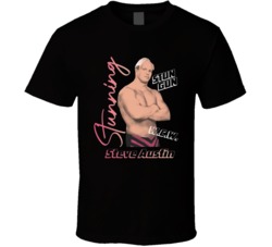 Steve Austin Stunning Stun Gun Wrestling Fan T Shirt