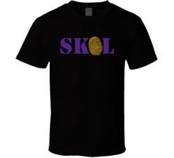 Minnesota Skol Fingerprint Football Fan T Shirt