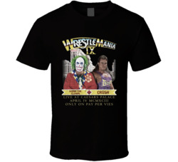 Wrestlemania Ix Doink The Clown Vs Crushwrestling Fan T Shirt
