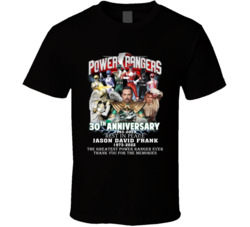 Power Rangers Jason David Frank 30th Anniversary T Shirt