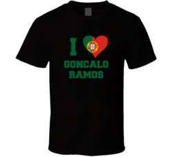 I Heart Goncalo Ramos Portugal Striker T Shirt