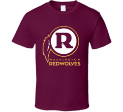 Washington Redwolves Football Team Fan T Shirt