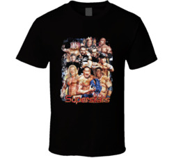 Superstars Of Wrestling Fan T Shirt