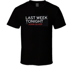 Last Week Tonight With John Oliver Black Logo T Shirt