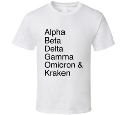 Alpha Beta Delta Gamma Omicron & Kraken T Shirt