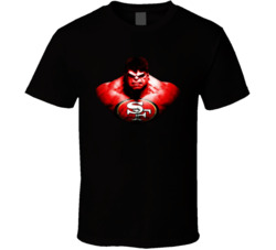 Red Hulk San Francisco Football Tribute T Shirt