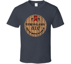 Vox Machina Strong Jaw Ale Logo T Shirt
