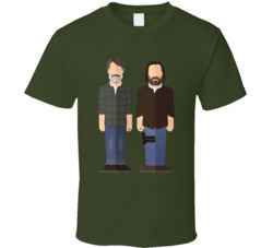 Last Of Us Bill And Frank Cartoon T Shirt