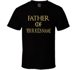 Father Of Dragons Custom Kids Name T Shirt