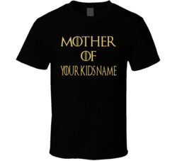 Mother Of Dragons Kids Name Custom T Shirt