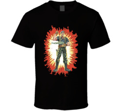 Flint Gi Joe Character Card T Shirt