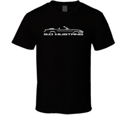 Mustang 50 Car Silhouette T Shirt
