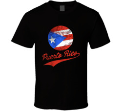 Puerto Rico World Baseball Classic Flag Baseball T Shirt