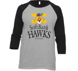 Softbank Hawks Fukuoka Japanese Japan Baseball League Fan Raglan T Shi