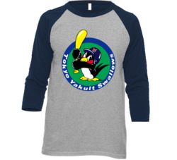 Tokyo Yakult Swallows Japanese Japan Baseball League Sports Fan Raglan
