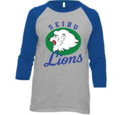 Seibu Lions Japanese Japan Baseball League Sports Fan Raglan T Shirt