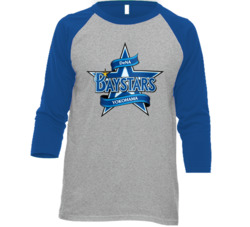 Dena Baystars Yokohama Japanese Japan Baseball League Fan Raglan T Shi