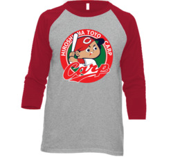 Hiroshima Toyo Carp Japanese Japan Baseball League Fan Raglan T Shirt