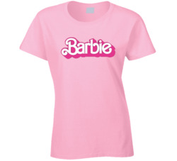 Barbie Logo Margot Robbie Ladies T Shirt