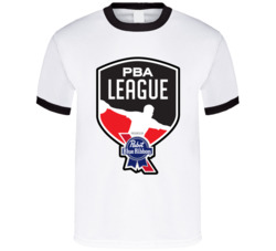Pba League Pabst Blue Ribbon Professional Bowling Fan T Shirt