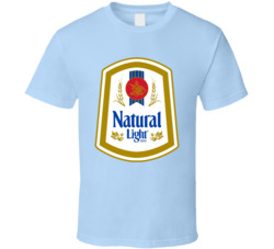 Natural Light Beer Logo T Shirt