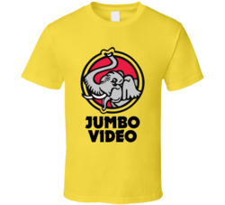 Jumbo Video 80s Movie Rental Store T Shirt