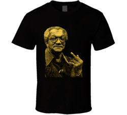 Redd Foxx Flipping The Bird Sanford And Son Yellow Print T Shirt
