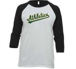 Athletics Dice Logo Baseball T Shirt