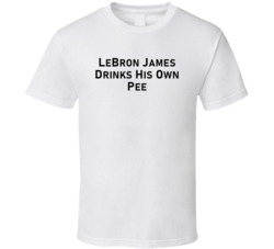 Ronald Gladden Jury Duty Lebron James Drinks His Own Pee T Shirt