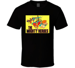 The Mighty Heroes Retro Cartoon T Shirt
