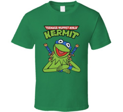 Kermit Teenage Muppet Ninja Cartoon Character T Shirt