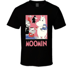 Moomin Troll Sniff Tove Jansson Cartoon T Shirt